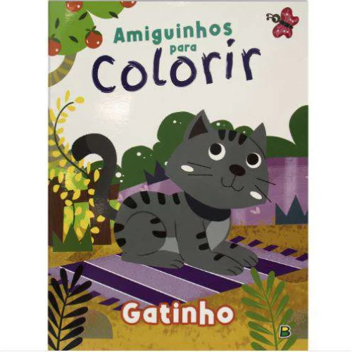 Livro Colorir - Amiguinhos: Gatinho