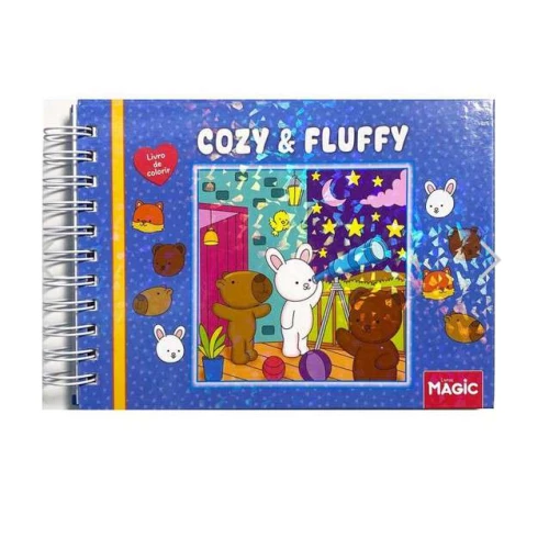 Livro Colorir - Bobbie Goods Cozy and Fuflly Capa Dura Espiral -Magic Kids