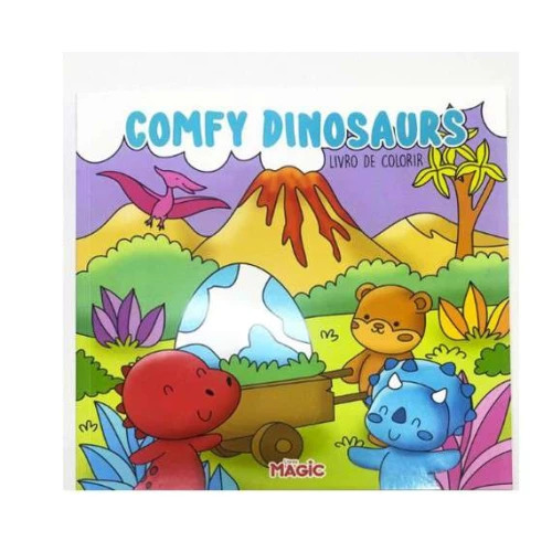 Livro Colorir - Comfy Dinossaurs - Magic Kids
