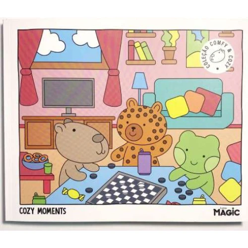 Livro Colorir - Cozy Moments 48 Folhas - Livros Magic