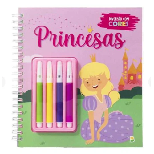 Livro Colorir - Diversão em Cores Princesas