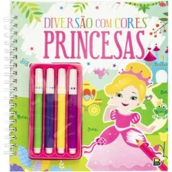 Livro Colorir - Diversão em Cores Princesas