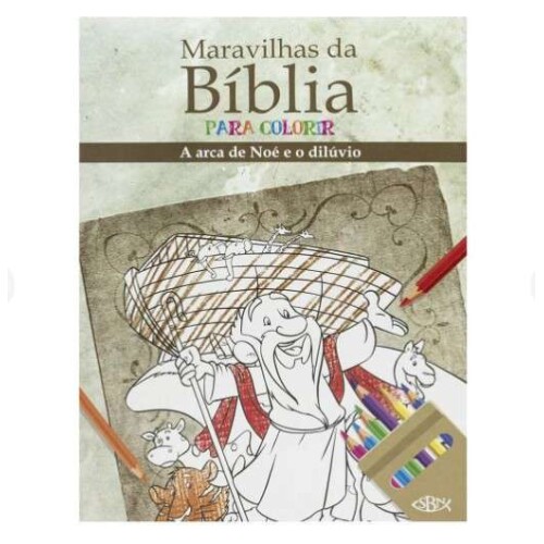 Livro Colorir Maravilhas da Biblia Noé e o Dilúvio Livro Colorir Maravilhas da Biblia Noé e o Dilúvio