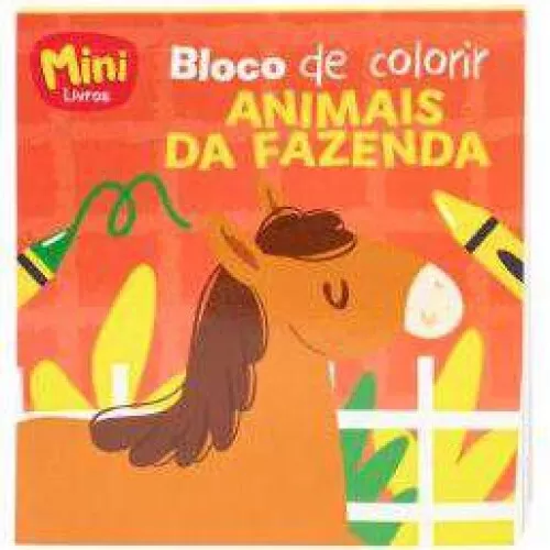 Livro Colorir - Mini Bolo Animais da Fazenda