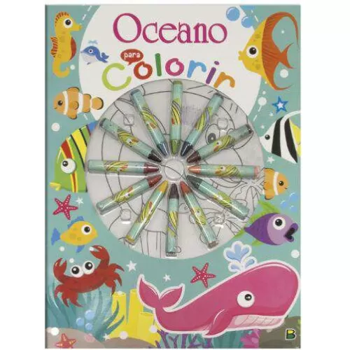 Livro Colorir - Oceano