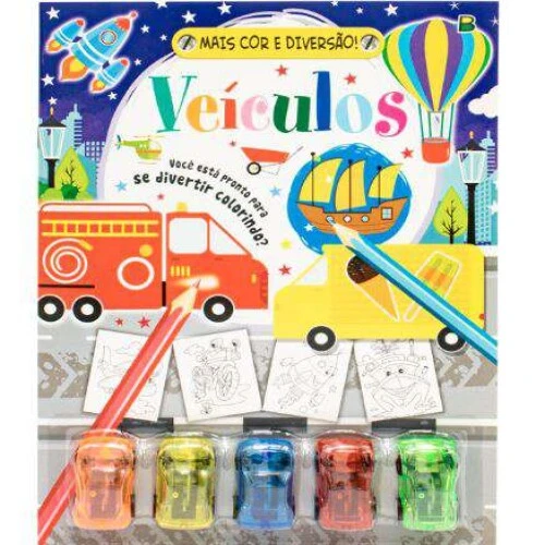 Livro Colorir - Mais Cor Veículos- Todo Livro