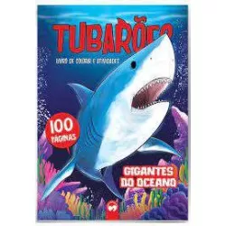 Livro Colorir e Atividades - Tubarões 100 fls