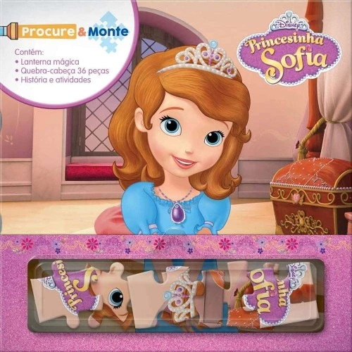 Livro Disney Procure e Monte - Princesa Sofia.