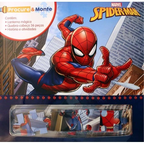 Livro Disney Procure e Monte - Spiderman