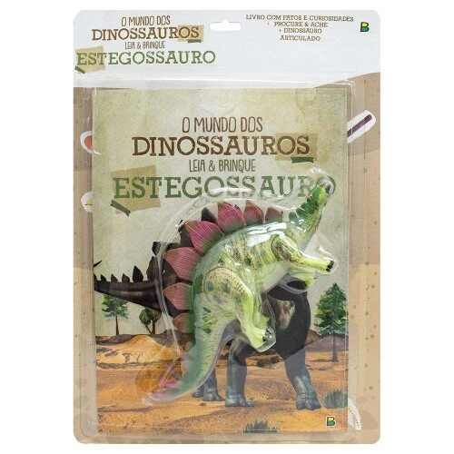 Livro Leia e Brinque - O Mundo dos Dinossauros - Estegossauro