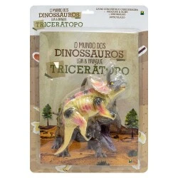 Livro Leia e Brinque - O Mundo dos Dinossauros - Tricerátopo