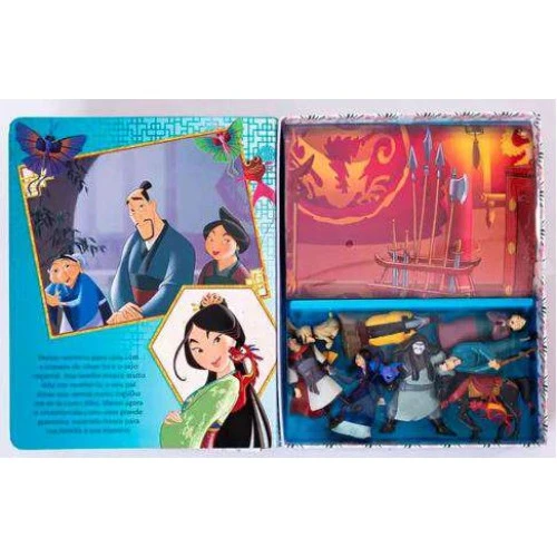 Livro Miniaturas  Mulan Nasce uma Guerreira