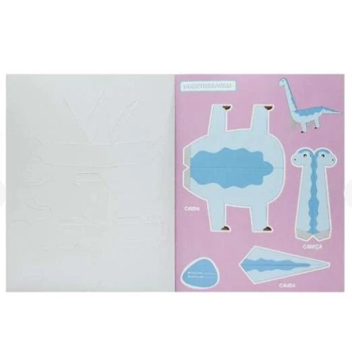 Livro Para Montar Aventura 3D Dinossauros - Todo Livro