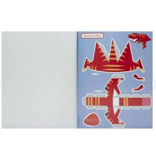Livro Para Montar Aventura 3D Dinossauros - Todo Livro