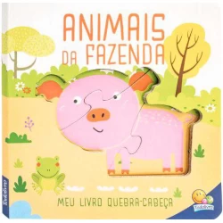 Livro Quebra-Cabeça: Animais da Fazenda