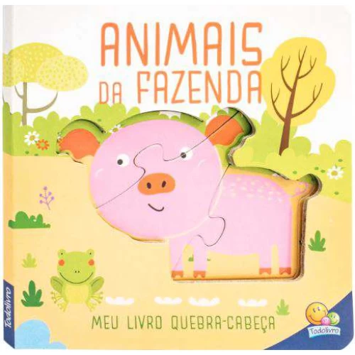 Livro Quebra-Cabeça: Animais da Fazenda