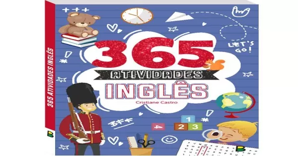 Livro 365 Atividades Para Aprender Inglês Crianças Filhos Infantil