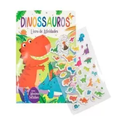 Livro de Atividades Infantil - Adesivos Fofinhos: Dinossauros