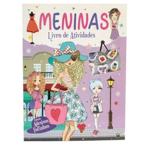 Livro de Atividades Infantil - Adesivos Fofinhos: Meninas