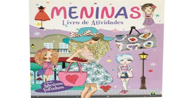 Livro de Atividades Infantil - Adesivos Fofinhos: Meninas