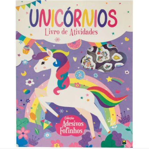 Livro de Atividades Infantil - Adesivos Fofinhos: Unicórnios