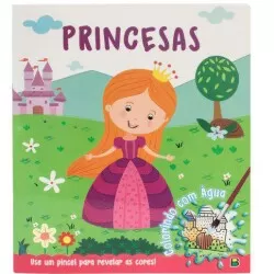 Livro de Atividades Infantil - Colorindo com Água - Princesas