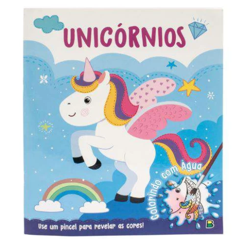 Livro de Atividades Infantil - Colorindo com Água - Unicórnio