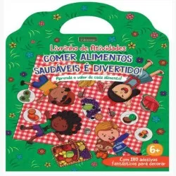 Livro de Atividades Infantil - Comer Alimentos Saudáveis é Divertido