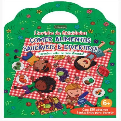 Livro de Atividades Infantil - Comer Alimentos Saudáveis é Divertido