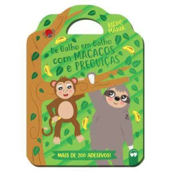 Livro de Atividades Infantil - De galho em galho com Macacos e Preguiças