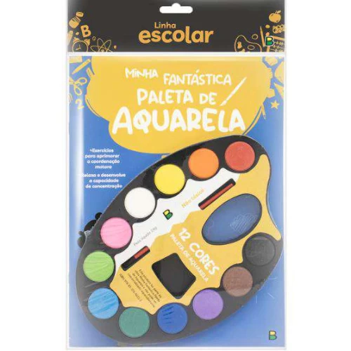 Livro de Atividades Infantil - Kit Brincando com Aquarela