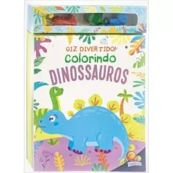 Livro de Atividades Infantil - Kit Colorir - Dinossauros