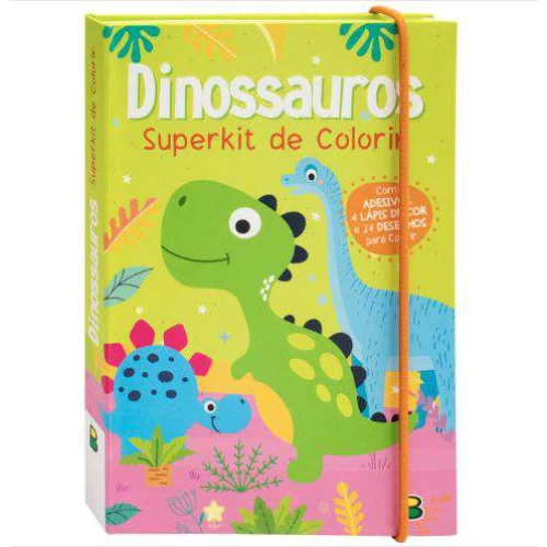 Livro de Atividades Infantil - Kit Colorir - Dinossauros