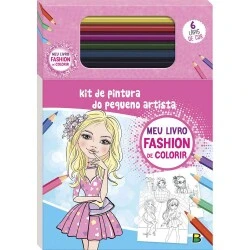 Livro de Atividades Infantil - Kit Colorir - Fashion