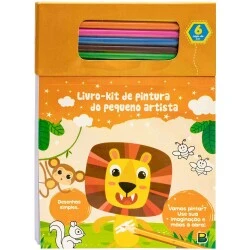 Livro de Atividades Infantil - Kit Colorir - Laranja