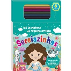 Livro de Atividades Infantil - Kit Colorir - Sereiazinhas