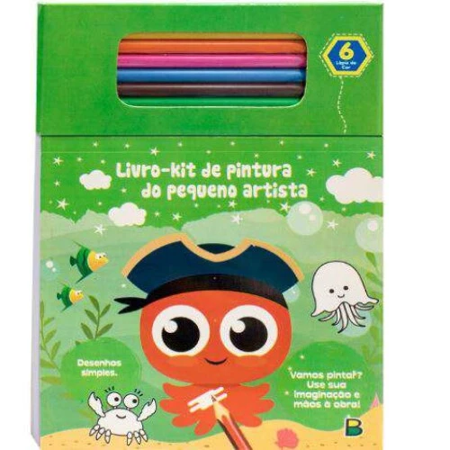 Livro de Atividades Infantil - Kit Colorir - Verde