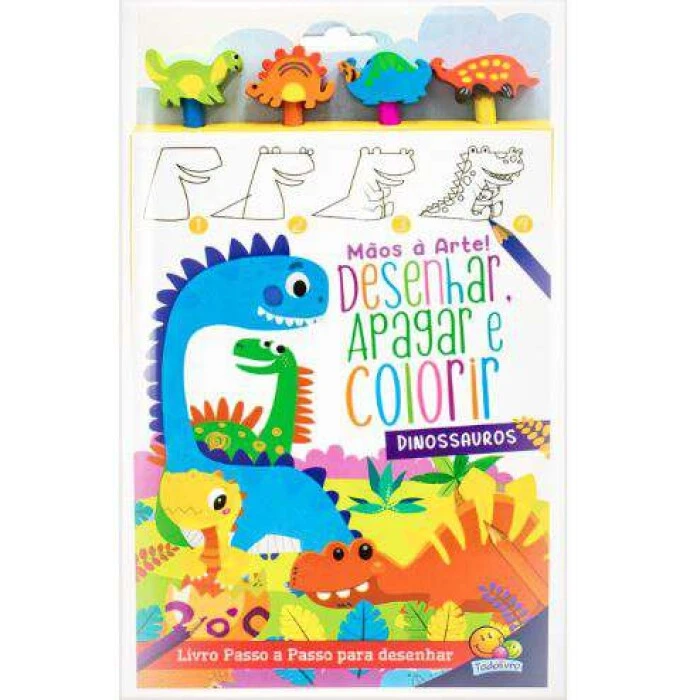 Livro Infantil Dinossauros - Adesivos, Atividades, Jogos E