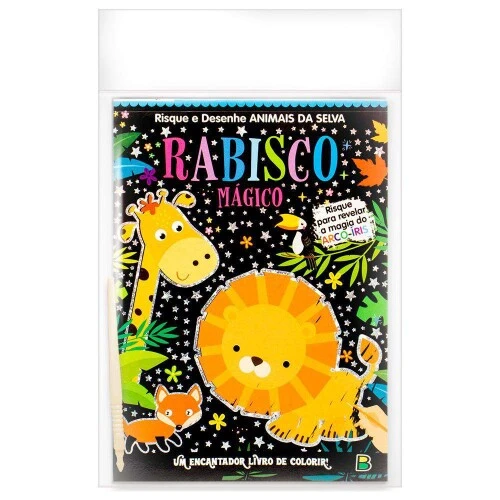 Livro de Atividades Infantil - Rabisco Mágico - Animais da Selva