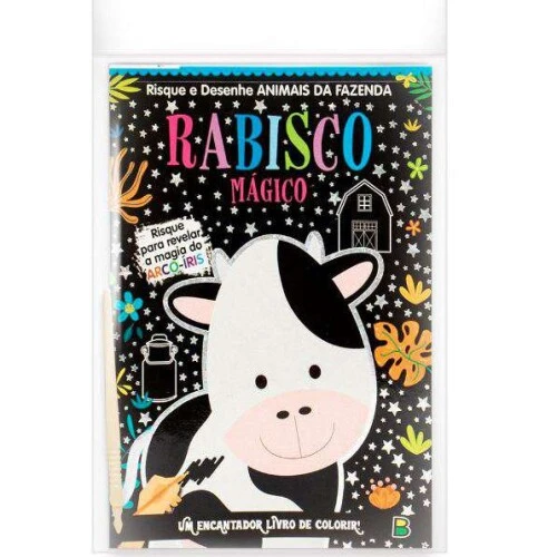 Livro de Atividades Infantil - Rabisco Mágico - Animais da fazenda