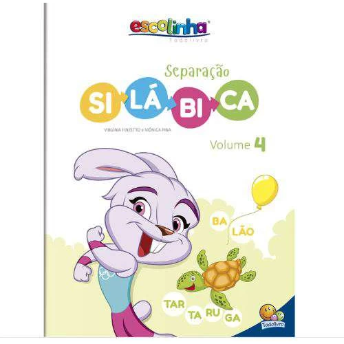 Livro de Atividades Infantil - Separação Silábica Volume 4