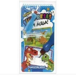 Livro de Atividades Infantil - Surpresas com Água - Dinossauros