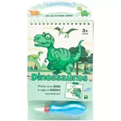 Livro de Atividades Infantil - Surpresas com Água - Dinossauros