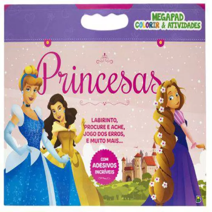 Livro para Colorir Maleta - Princesas - Dokassa Distribuidora