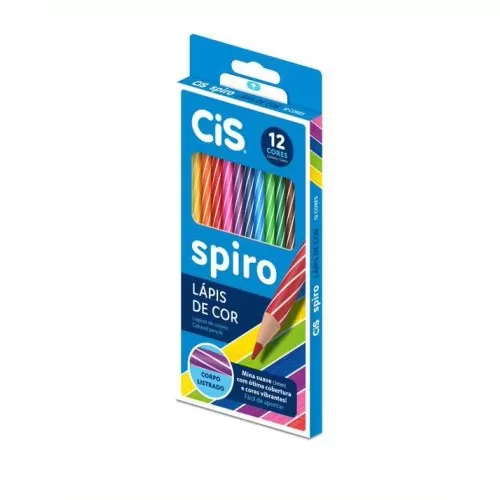 Lápis de Cor 12 cores Spiro