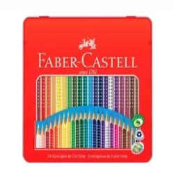 Lápis de Cor 24 Cores - Faber Castell Grip