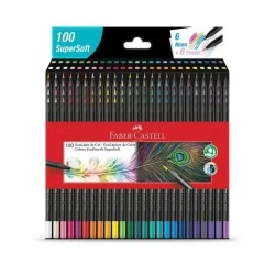 Lápis de Cor Ecolápis Supersoft 100 cores  Faber-Castell