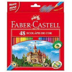 Lápis de Cor Faber Castell Sextavado com 48 Cores