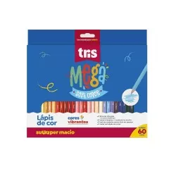 Lápis de cor 60 Soft Color - Cores Mega