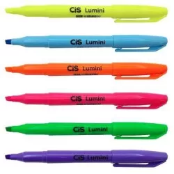 Marca texto Lumini Neon Estojo com 6 unidades - Cis